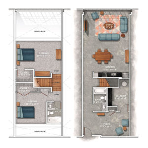 Kent Lofts 2 bedroom apartment floor plan